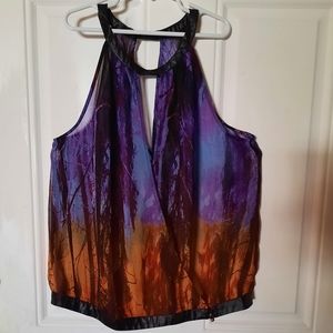 bebe tank top, S/P, multi-color